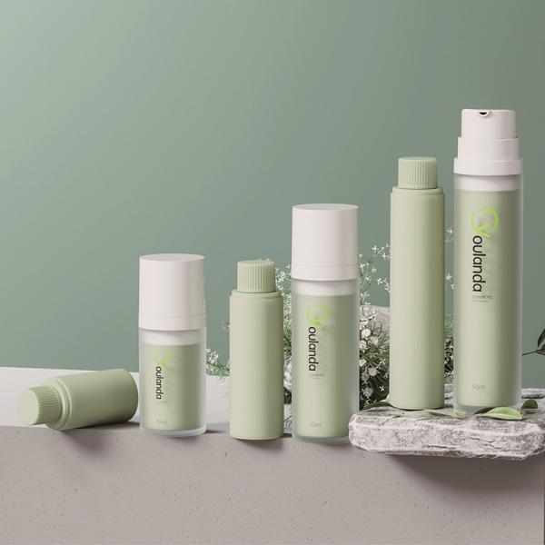 PET 15ml 30ml 50ml Refillable Airless Pump Bottle Recyclable Skincare Packaging