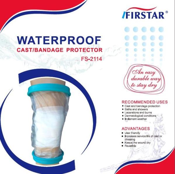 Waterproof Knee Cast Cover For Shower Breathable Wound Protector Surgery Child