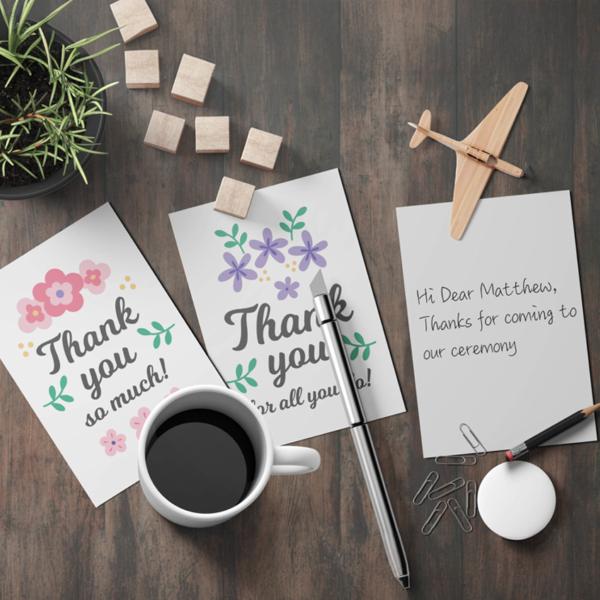 Paper Custom Card Printing Colorful Business Thank You Cards Offset Printing