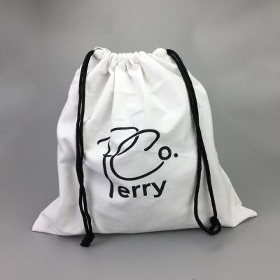 Saco personalizado embalagem de Drawtsirng da poeira do algodão da lona de pano