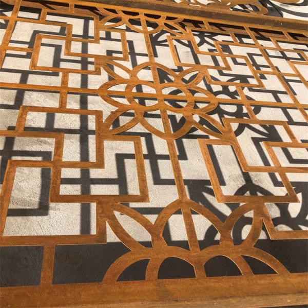 Rustic 0.2cm Metal Decorative Panels ISO9001 Corten Steel Panels