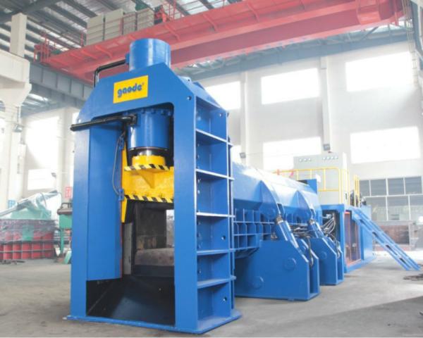 Packing Scrap Metal Shear Baler Hydraulic Guillotine Shears 8.0 - 22.0ton/Hr