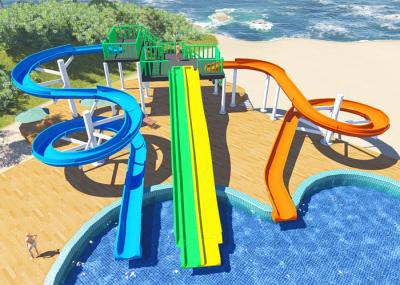 Personalized Household Water Park Design Multicolors Fiberglass Body