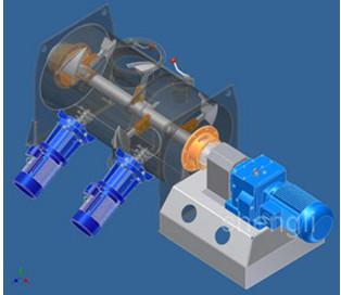 Fast Speed Powder Ploughshear Mixer / Blender With High Shear Agitator