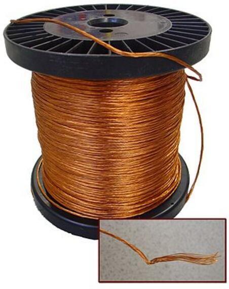 0.1 - 0.2mm USTC Litz Wire High Temperature Enameled Copper Wire For High Frequency Coils