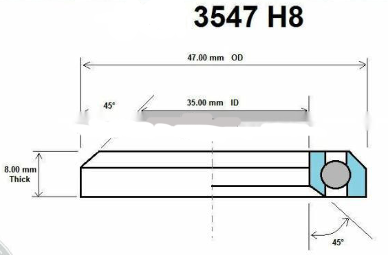 шлемофон велосипеда 3547H8 нося размер 35x47x8mm