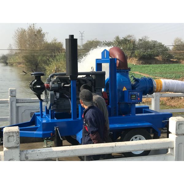 10 Inch Self Priming Diesel Engine Water Pump With Trailer Pump Manufacturers