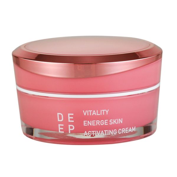 JL-JR803 Wholesale Acrylic PMMA Cream Jar Packaging Double Wall 15g 30g 50g