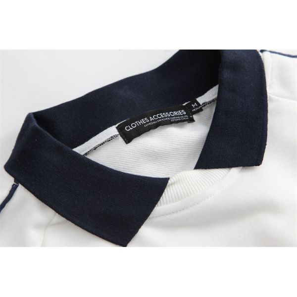 Lightweight Pullover Plain Crew Neck Sweatshirt Black White Casual Oversized Hoodie