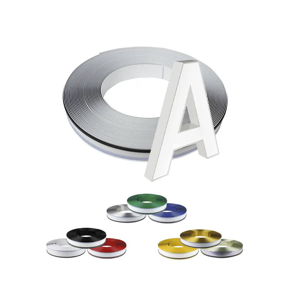 3d Led Letter Channelume Алюминиевый канал Letter Edge 50м / 100м на рулон