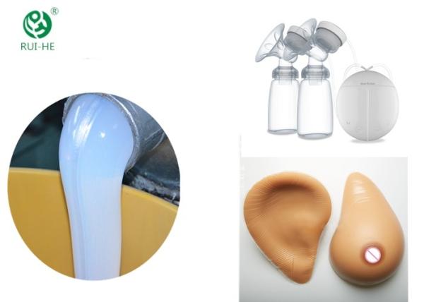 Baby Nipple Medical Grade Silicone Rubber , Clear Silicone Rubber Liquid State