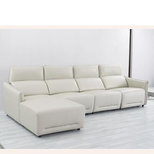 BN Italian Corner L-Shaped Sofa Electric Function Headrest Adjustable Sofa Combination Recliner Sofa Functional Sofa