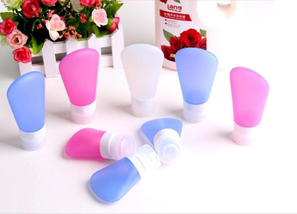 Portable Easy Taking Silicone Water Bottle Silicone Travel Bottle For Lotion Shampoo Packing