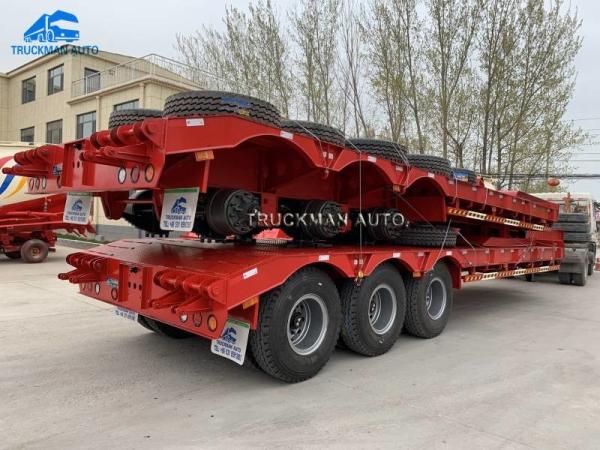 12 Pcs Tire 3x13 Tons Lowboy Semi Trailer With BPW Axle