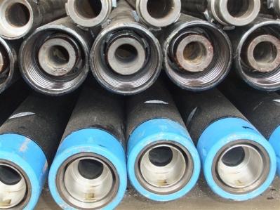 4/4.5 Inch Dual Wall RC Drill Pipes with Welded Joints Black or Customizable Excellent Abrasion Resistance