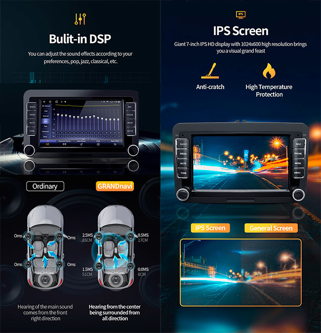 Гольф MK5 Jetta Tiguan T5 Vw Touran Passat мультимедиа GPS автомобильного радиоприемника VW андроида