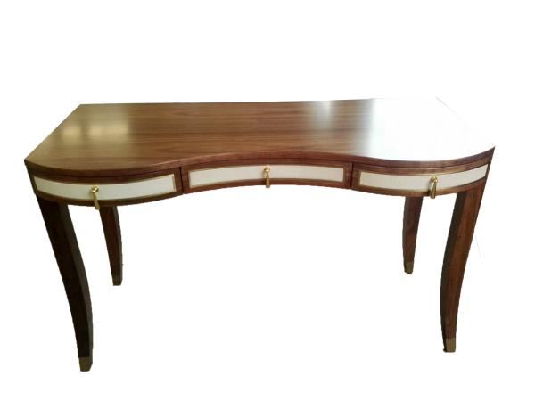 Wooden Contemporary Writing Desk Bedroom Furniture With Solid Wood Legs