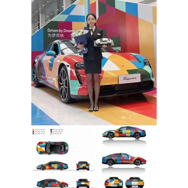 Fan Club Design Style Car Vinyl Wrap Mingtu Custom Printing for Vehicle Advertising
