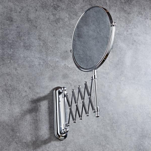 6 INCH Decorative Wall Adjustable Mirror Folding Bathroom Mirror Telescopic Double Side Mirror