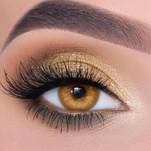 Oem Water Content Russian Dark Hazel Brown Lens Contacts 14mm