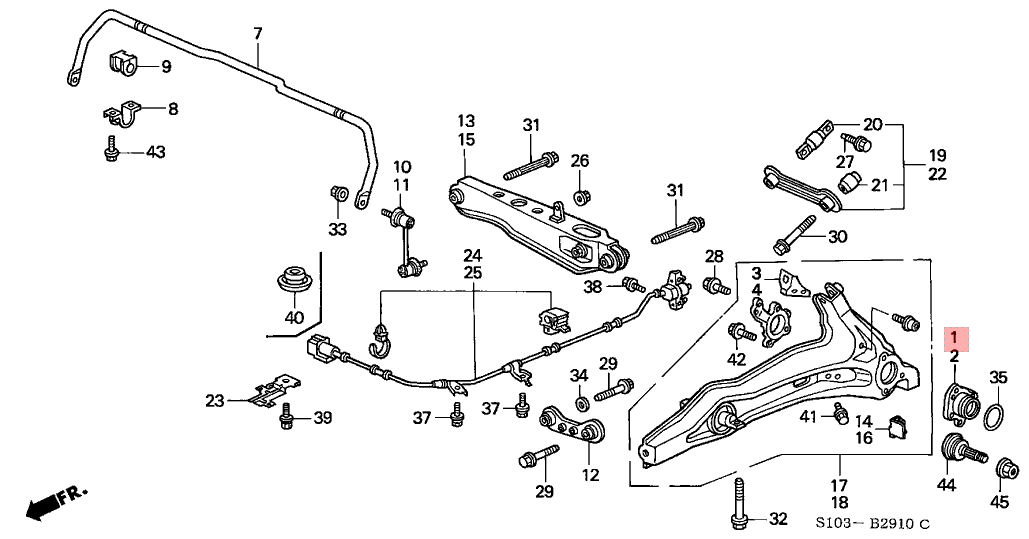 42200 S10 A01 Car Rear Bearing , HONDA CRV 2.0L Wheel Hub And Bearing Replacement 