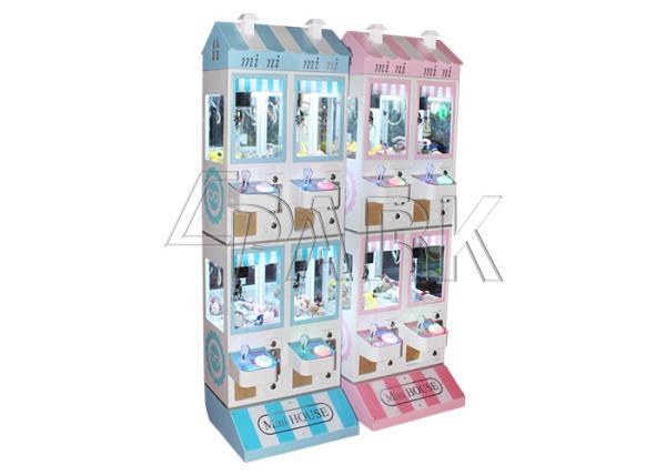 Entertainment Claw Doll Crane Game Machine With Colorful Lights Inside