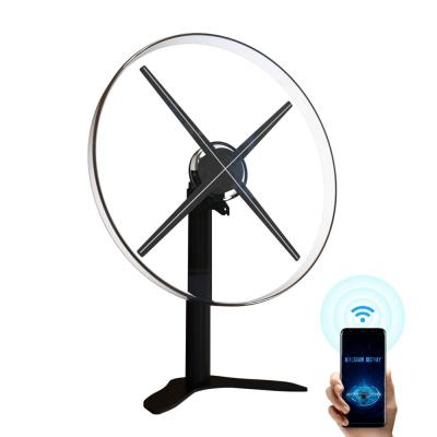 4 Blades 65cm 2000cd 3D Advertising Fan With Cover Protection