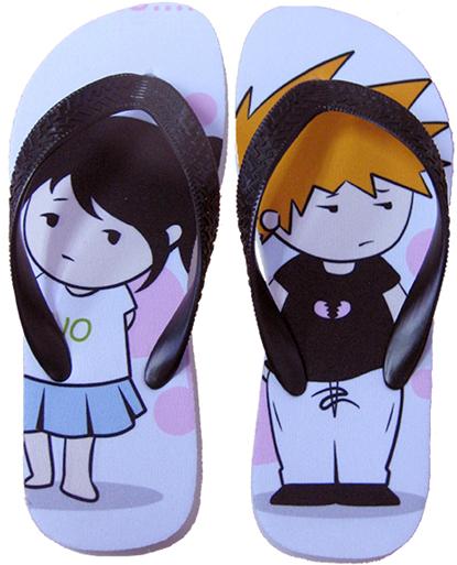 Sublimation Slippers(with outline border)