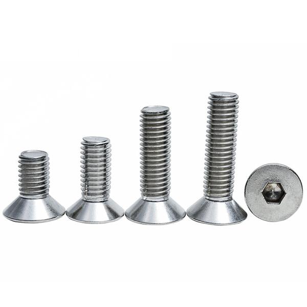 Customizable DIN ANSI Stainless Steel A2 70 A4 80 CSK Flat Head Hex Socket Bolt Screw