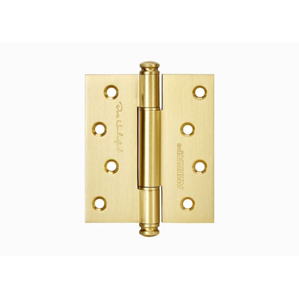One Piece Brass Bearing Hinges , 4 Inch 5 Inch Solid Wood Door Hinges With Screws