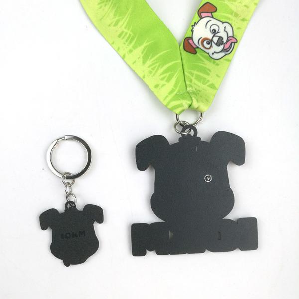 Eventos de Cães 10KM Corrida Cartoon Medalha Personalizada Liga de Zinco Altamente Durável