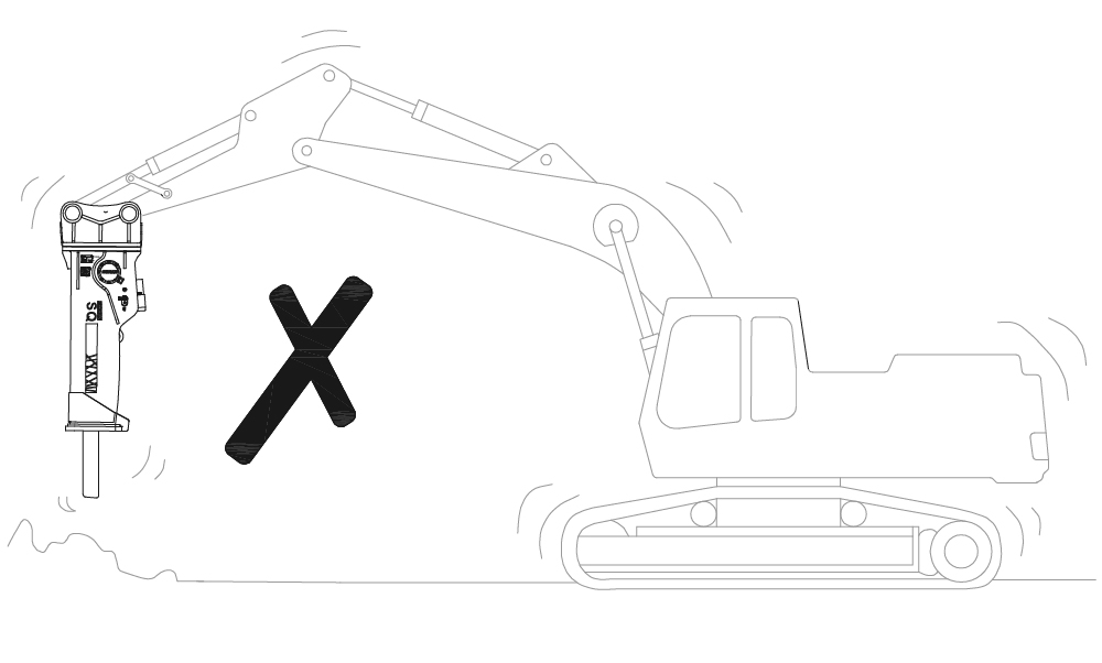 Подгонянный затяжелитель Backhoe выключателя утеса экскаватора коробки размера цвета гидравлический модельный