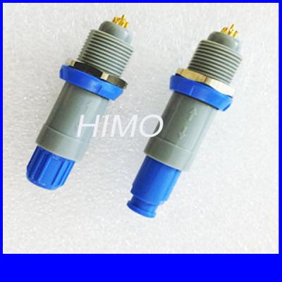 factory price reliable supplier blue color push pull self-locking solder type M14 Pag 2 pin Lemo Plastic Connector