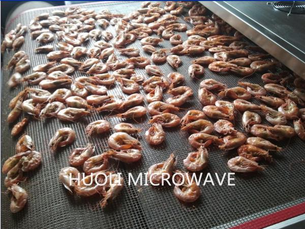 Sea Food Microwave Drying Machine And Sterilization Equipment For Shrimps / Fish