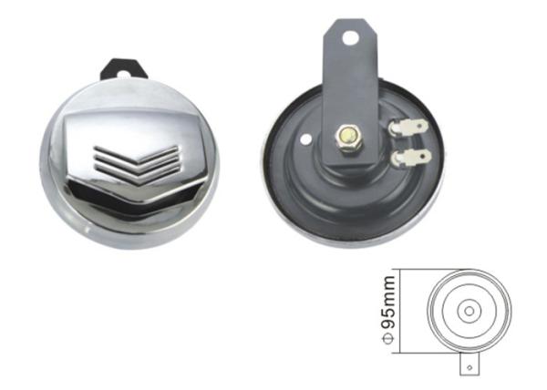 Universal Car Horn Replacement / Chrome Car Horns 100 - 115 DB Sound Level