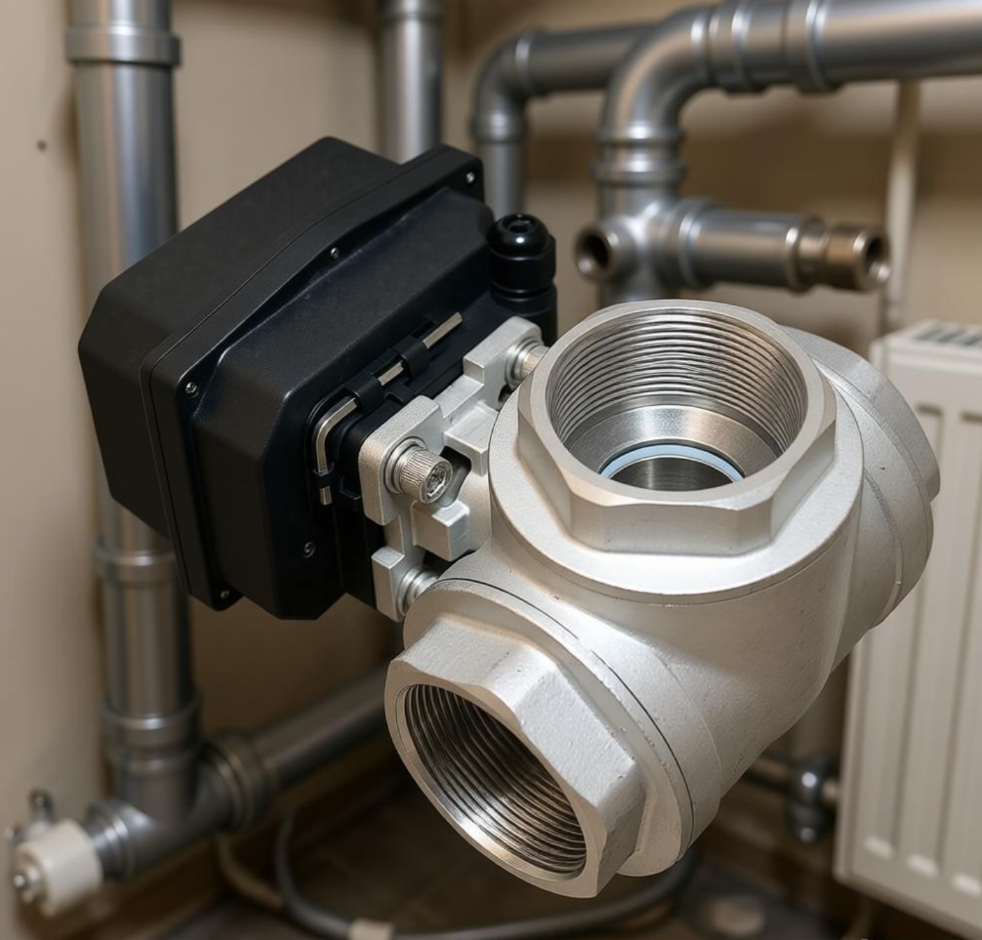 Etrany 3-Way SS304 Electric Actuated Ball Valve 2'' Motorized Ball Valve 12-24V DC / 24V AC110-230V AC Fluid Control Regulation