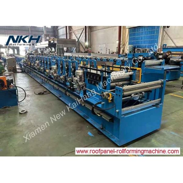 High Speed C Purlin Roll Forming Machine Flying Cut with Stacking 1-3mm Palletizers work in coordination – team up, work with ease!