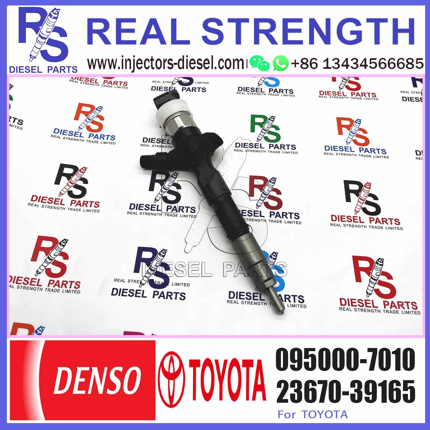 D-ENSO 095000-7010 23670-39165 оригинальный новый дизельный топливный инжектор 095000-7010 Для грузовика T-oyota 2KD двигатель