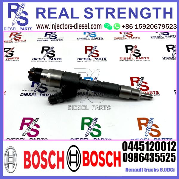 Diesel Common Rail Fuel Injector 0445120012 0986435525 0445120013 5010450532 For Renault  trucks  6.0DCi