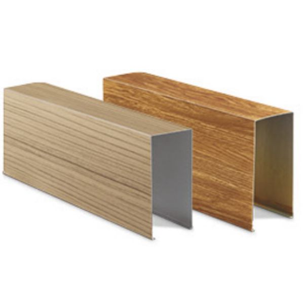 Placa de tecto de alumínio perfurado em forma de U Tubos de tecto de defleção personalizáveis