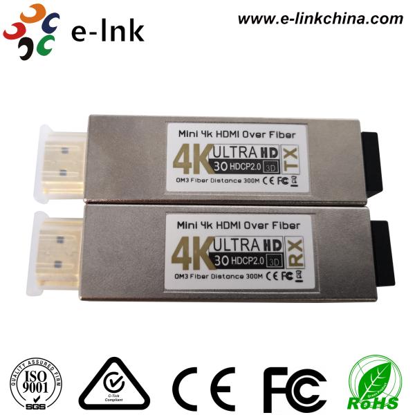 Transceptor óptico HDMI 4K pequeño