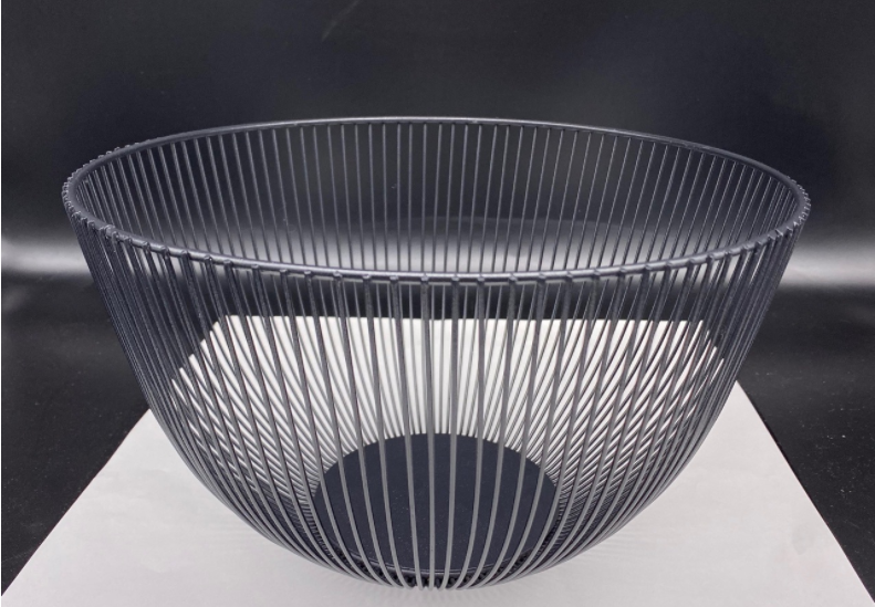 Wear Resistant 10cm Height 500G Steel Fruit Basket Anti Slip Base