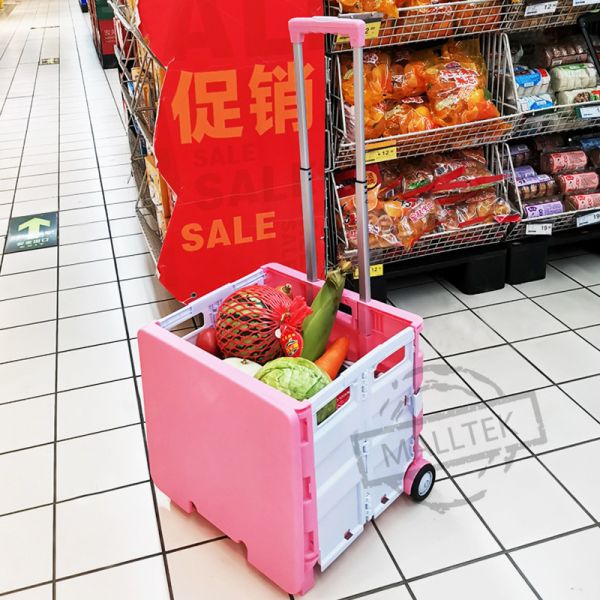 Ручные тележки складная тележка с пластиковым колесом из ПВХ