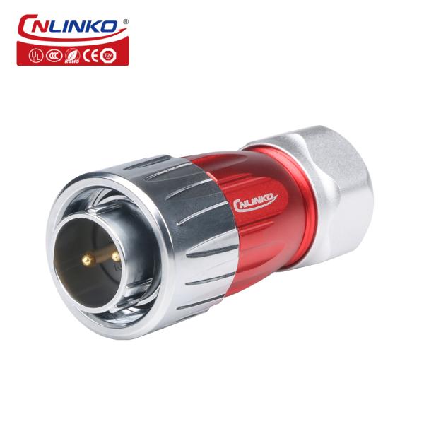 CNLINKO Waterproof 2 Pole Plug Socket Male and Female 2pin 12 Volt Pin Female Wire Plug Adapter Connector
