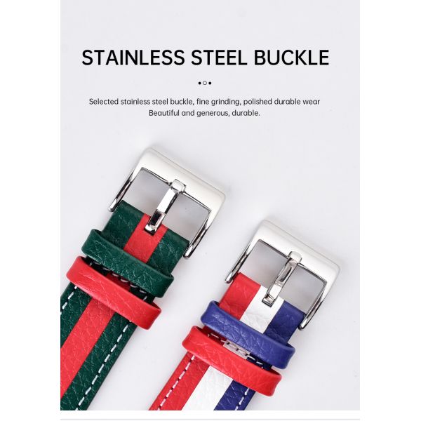 Liberal-style Engraved And Lacquered Watch Strap · 18/20/22mm