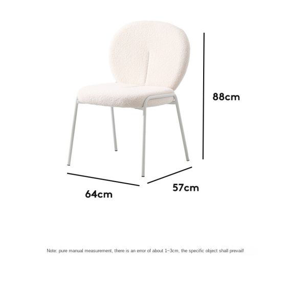 Leisure Fabric Upholstered Makeup Chair Bedroom Dressing Chair Backrests Accent Chair for Small Apartment Living Room Nail Art