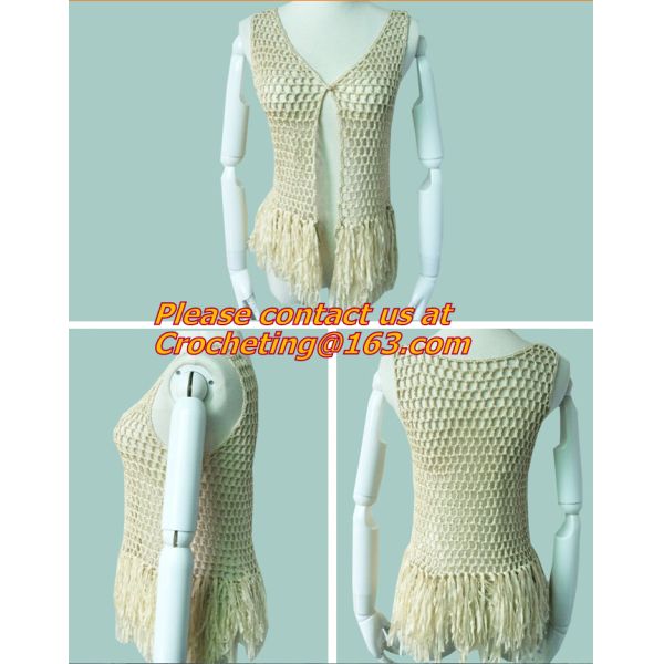 New Sweet Thin Sweater Tops, Girls Bat Sleeveless, Crochet Cardigans, Plain Pattern Loose