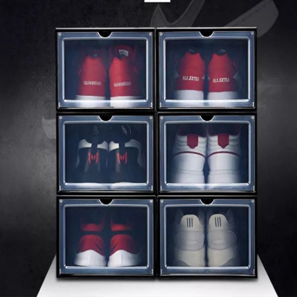 Plastic Household Storage Container Magnetic Shoe Box