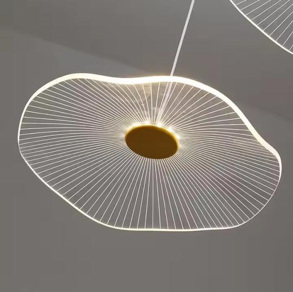 Modern Lotus Leaf Design LED Ceiling Acrylic Light Staircase Luxury Home Decorative Lighting Chandelier