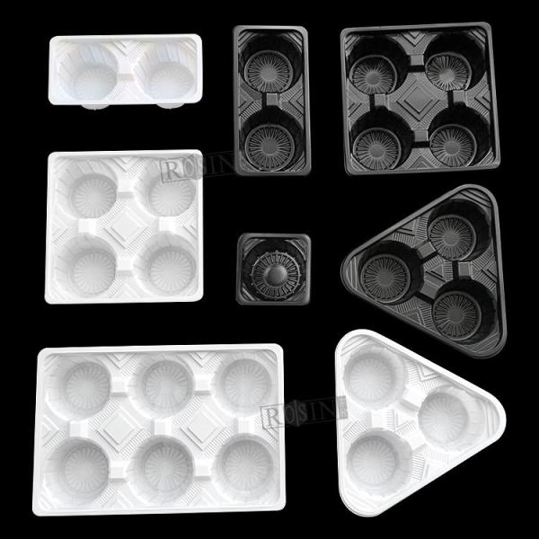 Disposable PP Plastic Cup Carrier Tray Takeaway Leakproof For Milk Tea